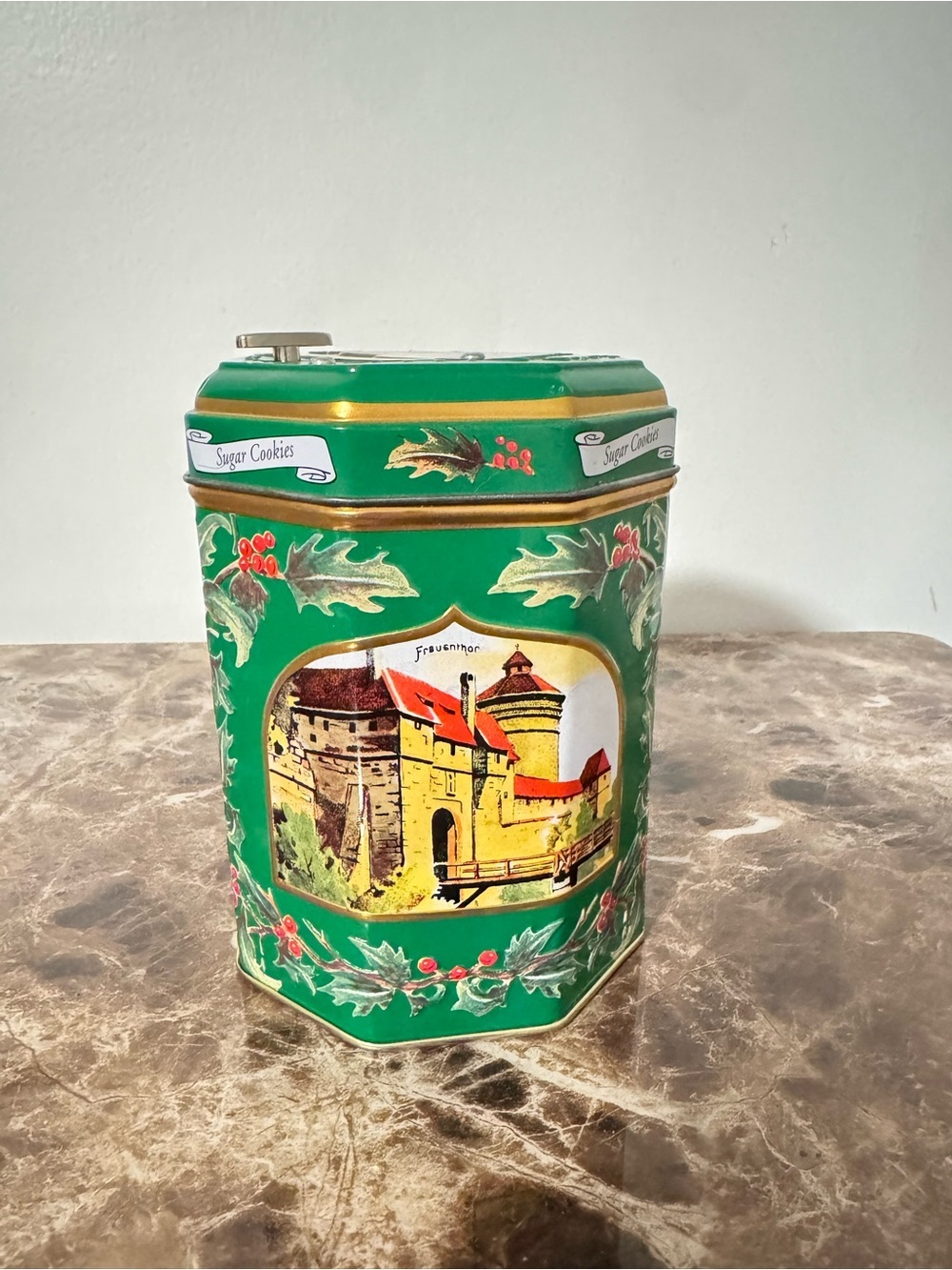 Vintage German Lambertz Musical Christmas Cookie Tin | Sugar Cookies - Picture 5 of 12